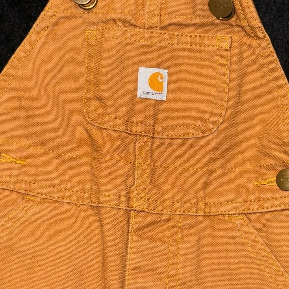 Carhartt Orange Durable Work Overalls